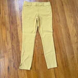 Ann Taylor LOFT Marisa Trouser Pants Butter Yellow Size 4 Tailored Career Work
